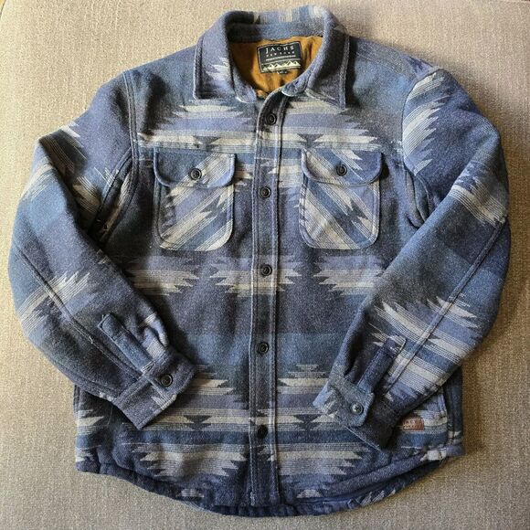 Jachs New York Wool Blend Jacket Shacket Shirt Oversized Southwestern Native XL - Picture 1 of 14
